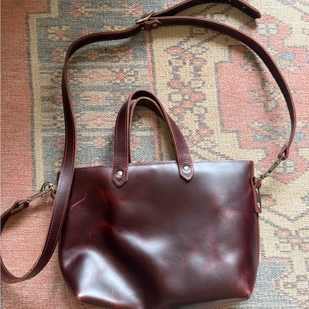 Oxblood Lifetime Leather Co. Crossbody